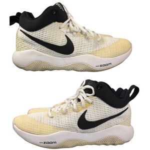 Nike Zoom‎ Rev Sneakers Shoes Mens TB Basketball  White Black 922048-100 Size 9